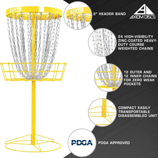 Pro 24-Chain Disc Golf Basket