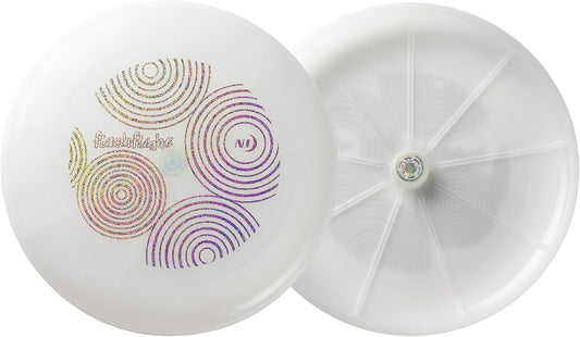 Flashflight Light up Flying Disc - Family Game Night Toy - LED Disc-O with Replaceable Batteries - Family Game Night Accessories with Light - Select